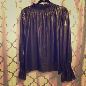 Black and Gold metallic top